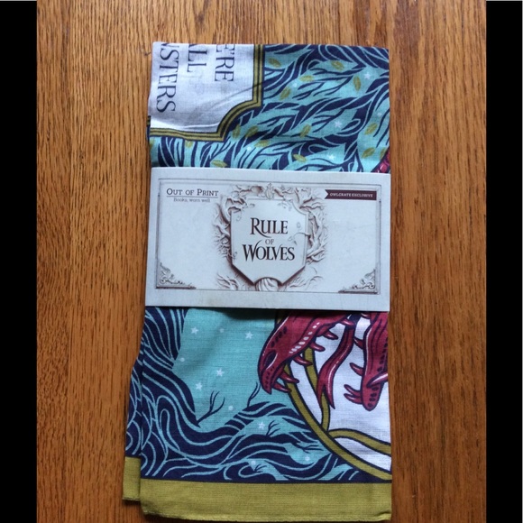 Out of Print Accessories - Rule Of Wolves: New Square Scarf.
